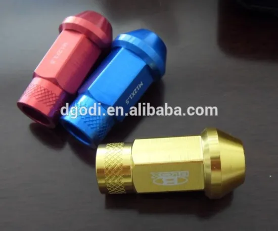 color anodized aluminum racing car screw and anti theft screw