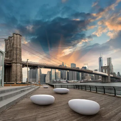 Modern Solid Color Round Edge Concrete Chair