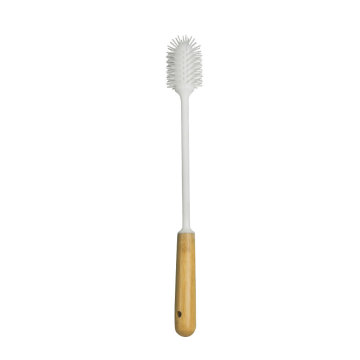 Brosse de nettoyage en gros en silicone avec une longue poignée