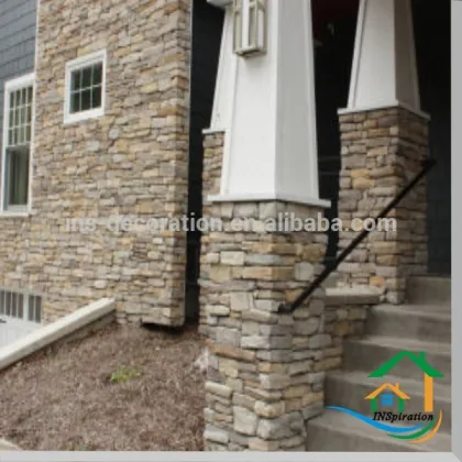Faux stone fencing
