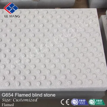 G654 granite flamed blind stone