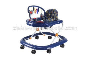 2015 new fashion baby walker with 3 point safety belt, fasion toys and good seat cover for your baby