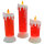 LED Acrylic Christmas Pillar Candle Light