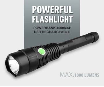 Factory Supply High Bright Aluminum 3.7v Multi-functional Rechargeable 10w XML2 U2 Tactical Flashlight with Strobe