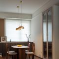 Amber fruit dish glass lampshade dining pendant lamp