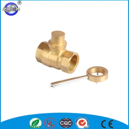 Brass forged stem swagelok stop valve