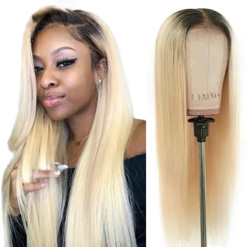 Wholesale 1B 613 Blonde HD Full HD Lace Frontal Closure 100%Human Hair Wig Mink Brazilian Cuticle Aligned Pre Plucked Lace Wigs