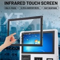 Pantalla táctil infrarroja impermeable con vidrio