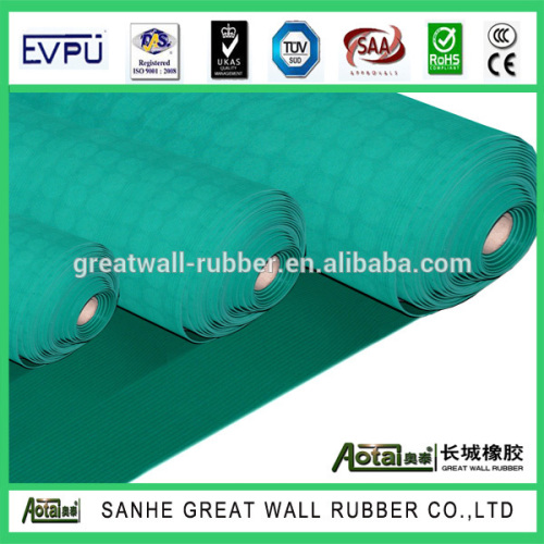 Smooth sides ribbed pattern Insulation Rubber Sheet heat resistant rubber sheet