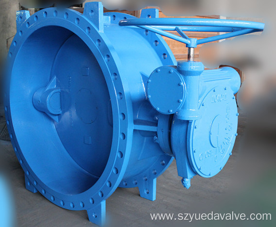 Double Flange Butterfly Valve Awwa C504 with Gearbox