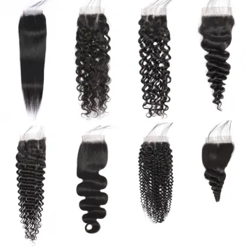 SPARK Pre plucked Human Hair Lace Closure 4*4 Lace Closure All Size Lace Closure Straight Body With Baby Hair