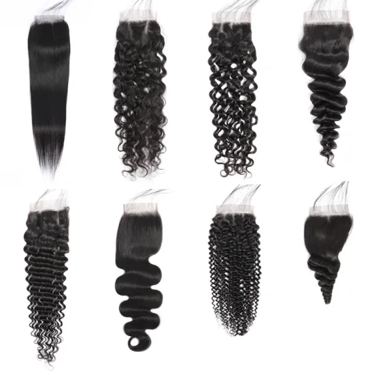 SPARK Pre plucked Human Hair Lace Closure 4*4 Lace Closure All Size Lace Closure Straight Body With Baby Hair