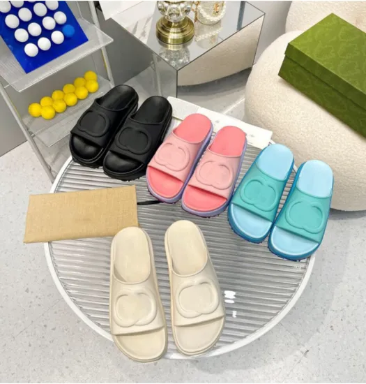 new designer platform beachwear slides slippers