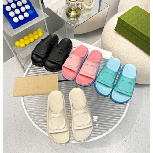 new designer platform beachwear slides slippers