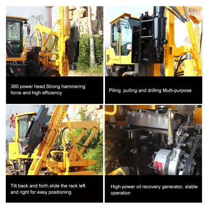 Pile Driver Equipment for Guardrail Piling