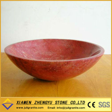 Red Marble Bathroom Stone Sinks