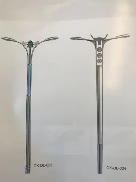 Spinning Courtyard Lamp Pole