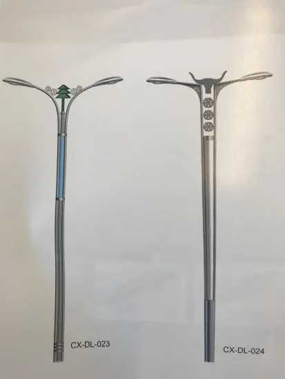 Spinning Courtyard Lamp Pole