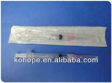 retractable needle syringe