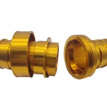 Custom CNC golden anodized parts
