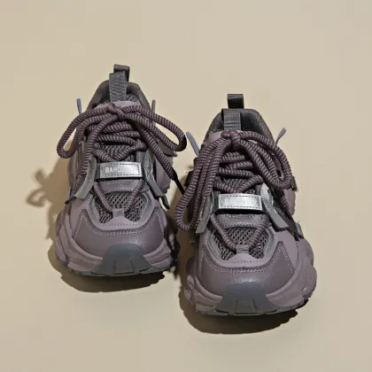 Casual Mesh Sports Women Shoes: Fashion Thick Sole Sneakers