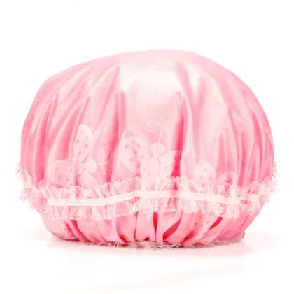 2 Sides Use for High Quality Adult Towel Shower Head Caps Shower Caps with Double