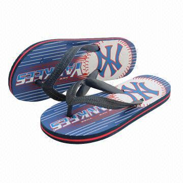 Summer beach men's flip-flops, customized patterns are accepted