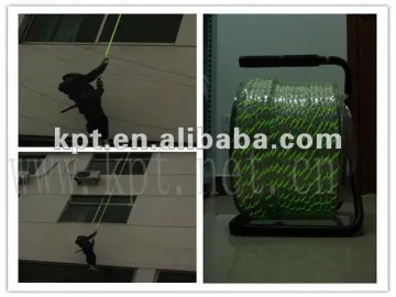F100 firefighting safety glowing green solar el rope