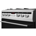 Freestanding Gas Oven Black in Tempered Glass
