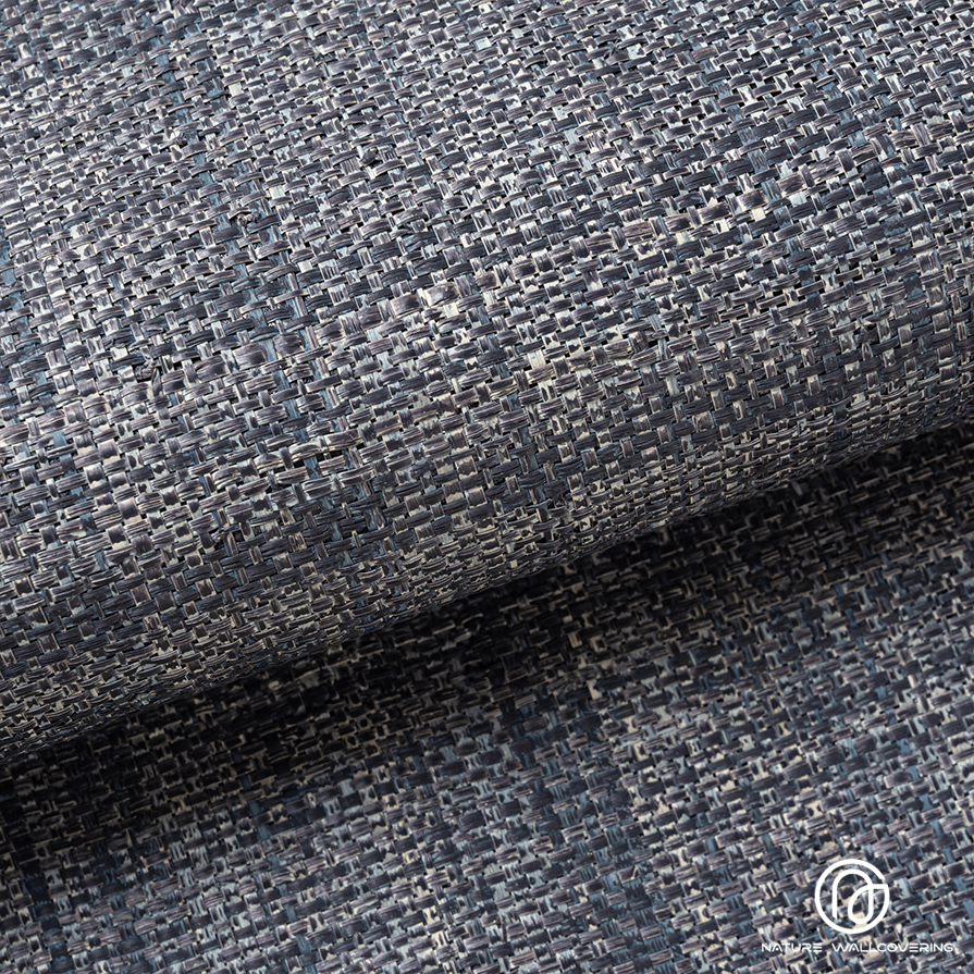 خلفية أنيقة باللون الرمادي الداكن من عشب الرافية ذات الملمس الطبيعي