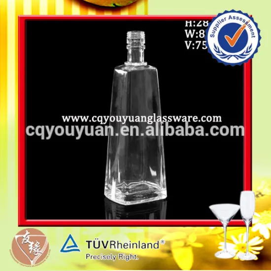Cheap 750ml vodka packing empty wine bottle for sale