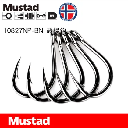 Mustad 10827np Stainless Steel Saltwater Carp Fishing Hooks