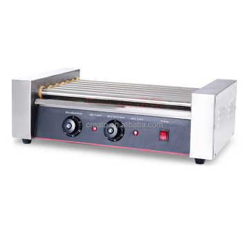 Grill per hot dog in acciaio inossidabile da 5 roller: la soluzione perfetta per gli hot dog deliziosamente grigliati