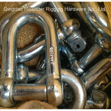 European Large Dee Shackle, E. Galvanized, JIS Type Shackle D Type, E. Galvanized, Trawlings Hackle