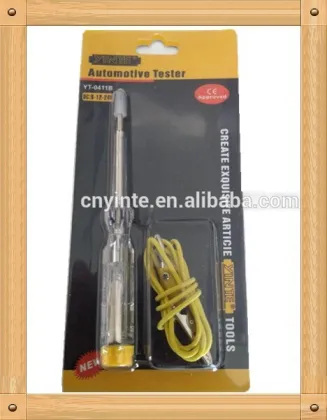 YT-0411B LED shine diode Car tester with Full copper cutting chromeplating process