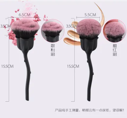 flower makeup brush  rose quartz brush makeup