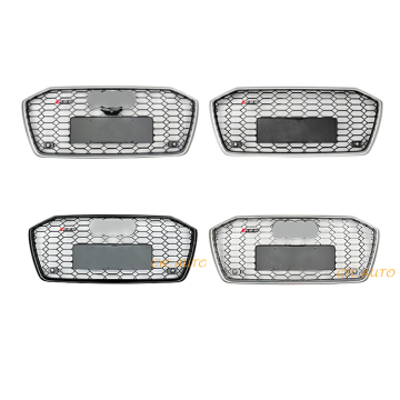 Honeycomb Mesh Front Pumper Grille RS6 Style لـ Audi A6/S6 C8 (2019-2022)