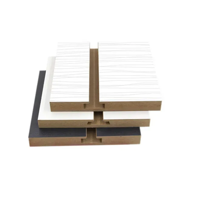 Melamine-Faced Slotted MDF with 7, 9, or 11 Slots