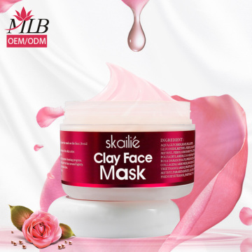 100% Natural Organic Bubble Pink Clay Face Mask - Skincare Private Label OEM