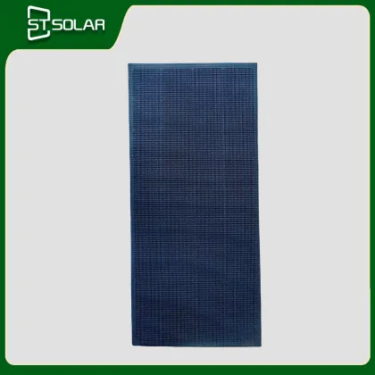 Flexible solar panels for yachts with bypass diodes