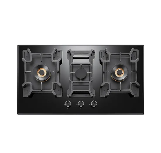 Factory Countertop Built-in Glass Gas Hob 3 Hearth Cooktop Multifunctional Cooking Hob