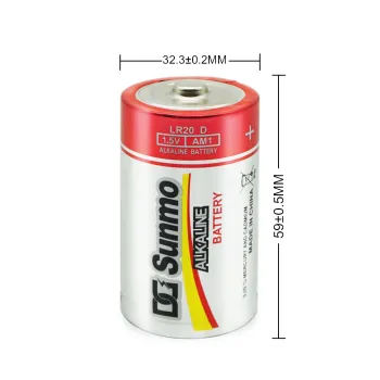 Factory Low Price High Quality LR20 D Size 1.5v Alkaline Battery
