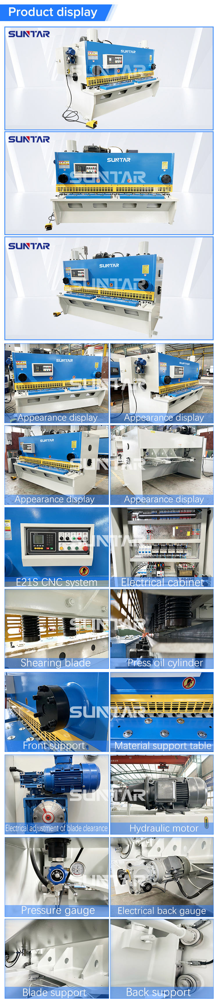 Cnc Gate Electric Hydraulic Guillotine Shearing Machine Qc11k-10*2500 ...