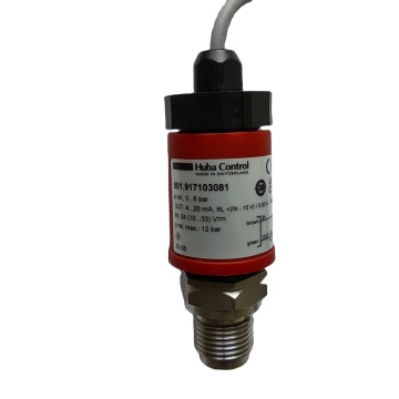 Huba Control Pressure Sensor and Transmitter Model 501.917103081 Information and Specifications