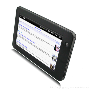7 Inch MID with AMLogic A9, 4GB NAND Flash, G-sensor, Bluetooth, 3G