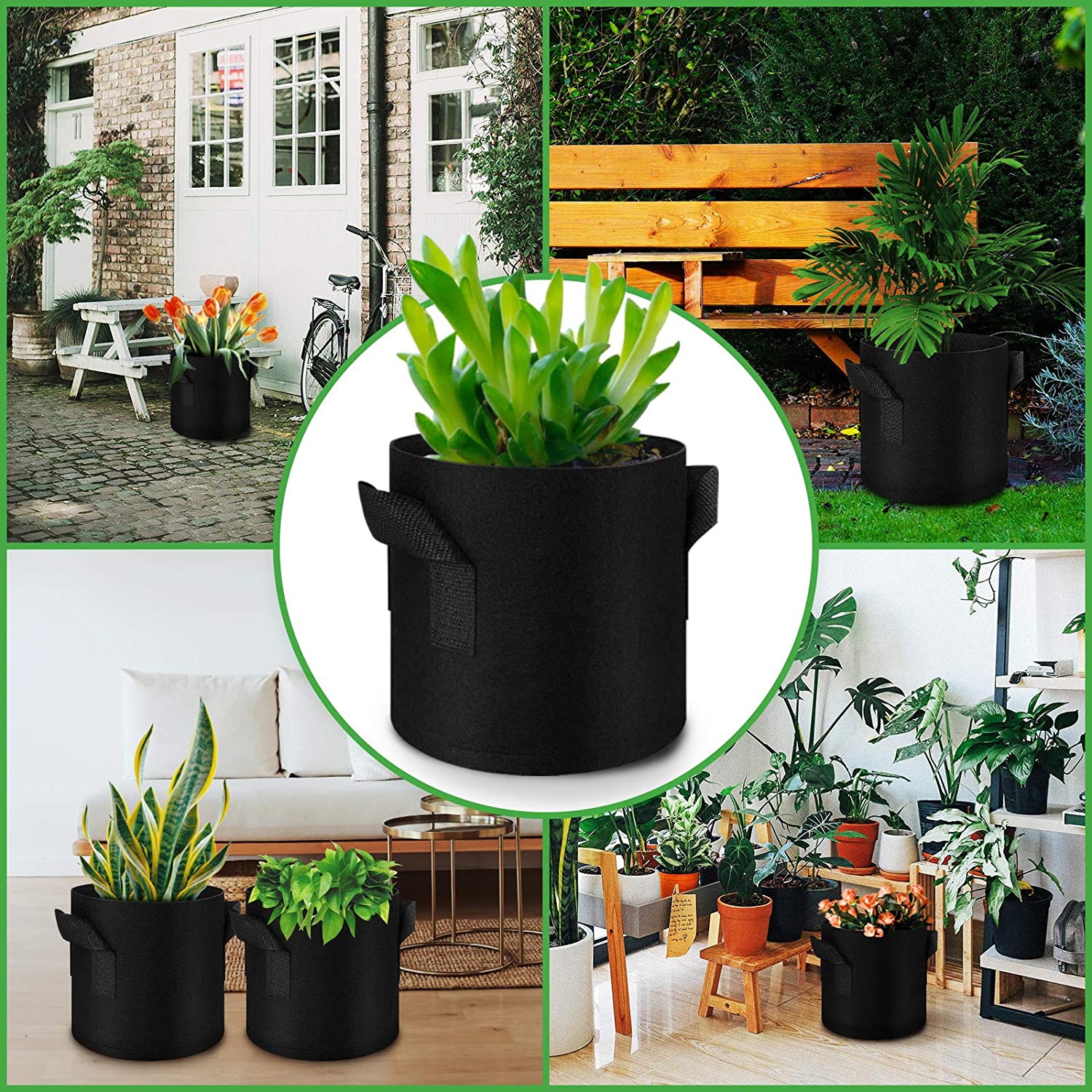 Flowers Fruits and Vegetables Grow Bags