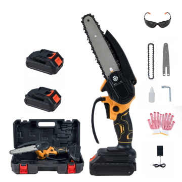 Professional BOLIU 6 Inch Cordless Electric Chainsaw: High-Quality Mini ChainSaw for Efficient Wood Sawing with 21V Rechargeable Battery