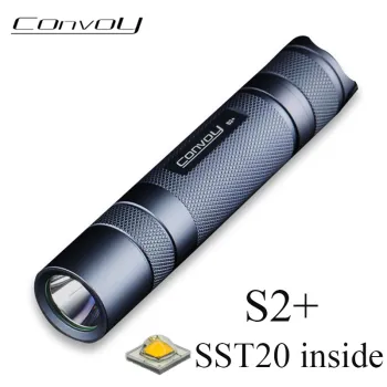Convoy S2+ SST20 Flashlight Linterna LED 18650 Flash Light DTP Copper Plate 7135 Biscotti Firmware Fishing Work Light Lanterna
