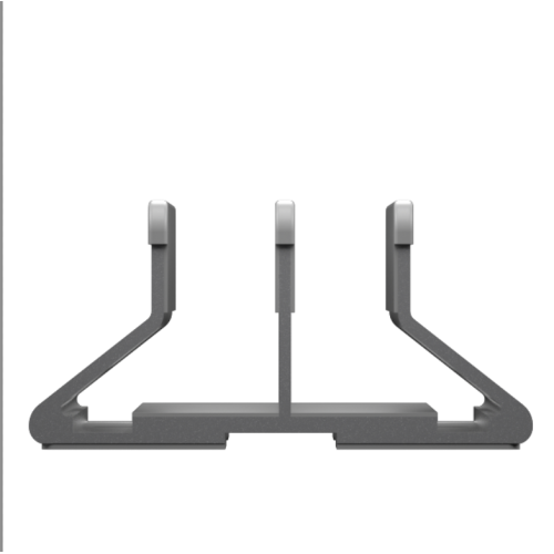 Suporte vertical para suporte para laptop, suporte para desktop de alumínio para MacBook
