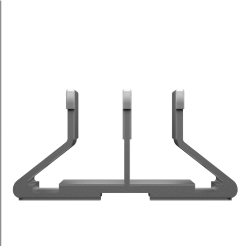 Support vertical pour ordinateur portable, support de bureau en aluminium pour MacBook